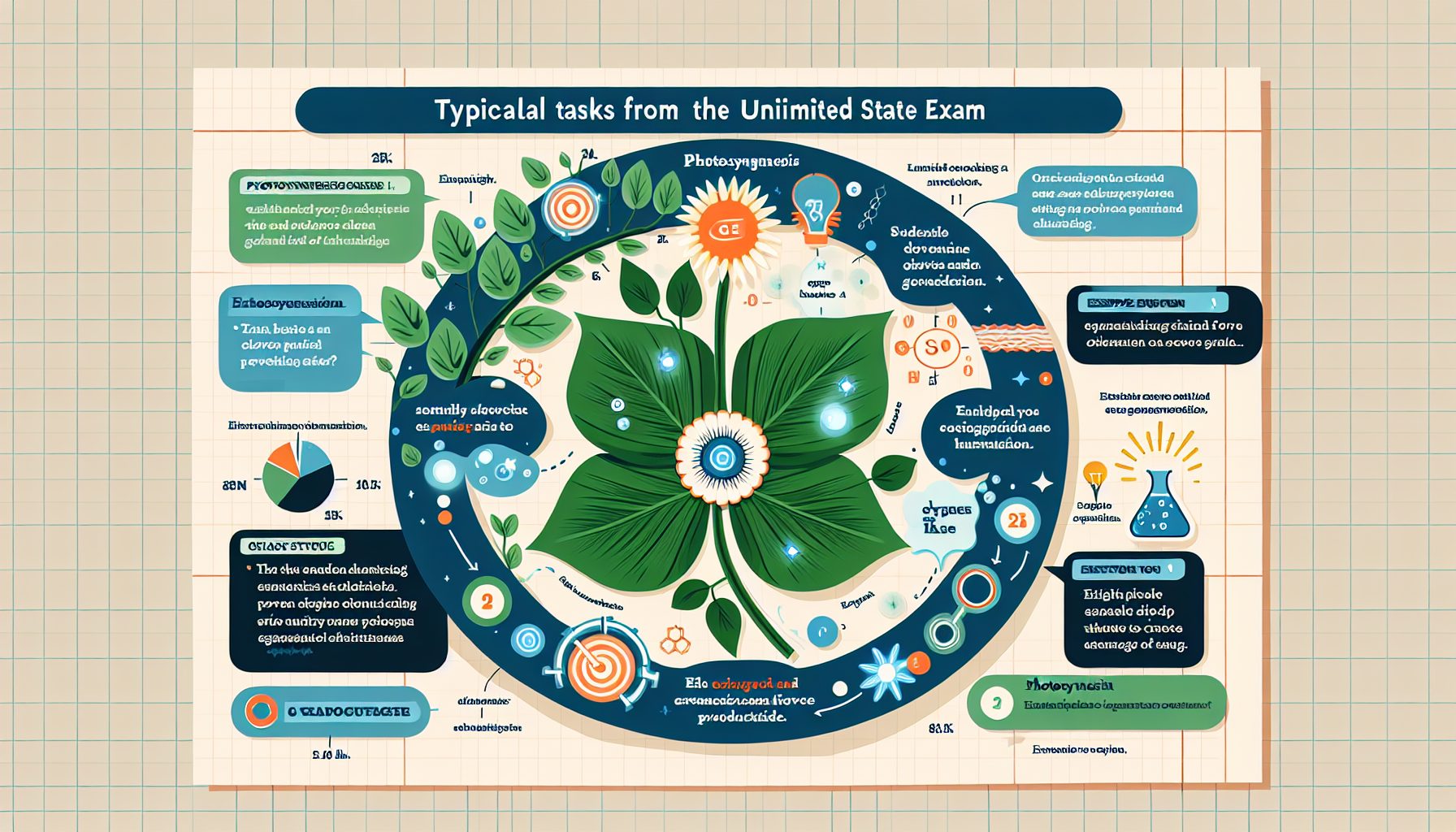 Типичные задания ЕГЭ по фотосинтезу