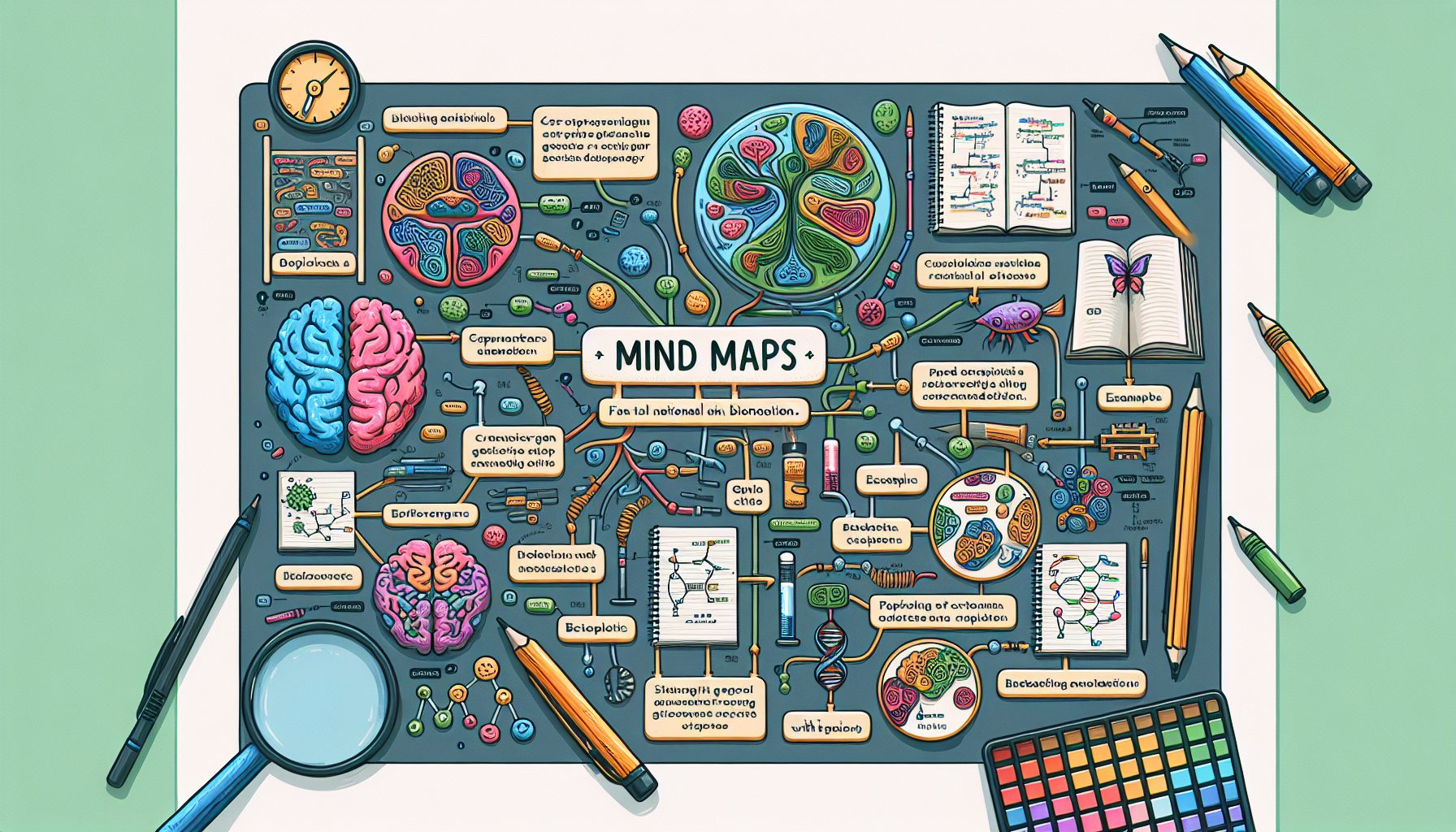 Как создавать мозговые карты по биологии