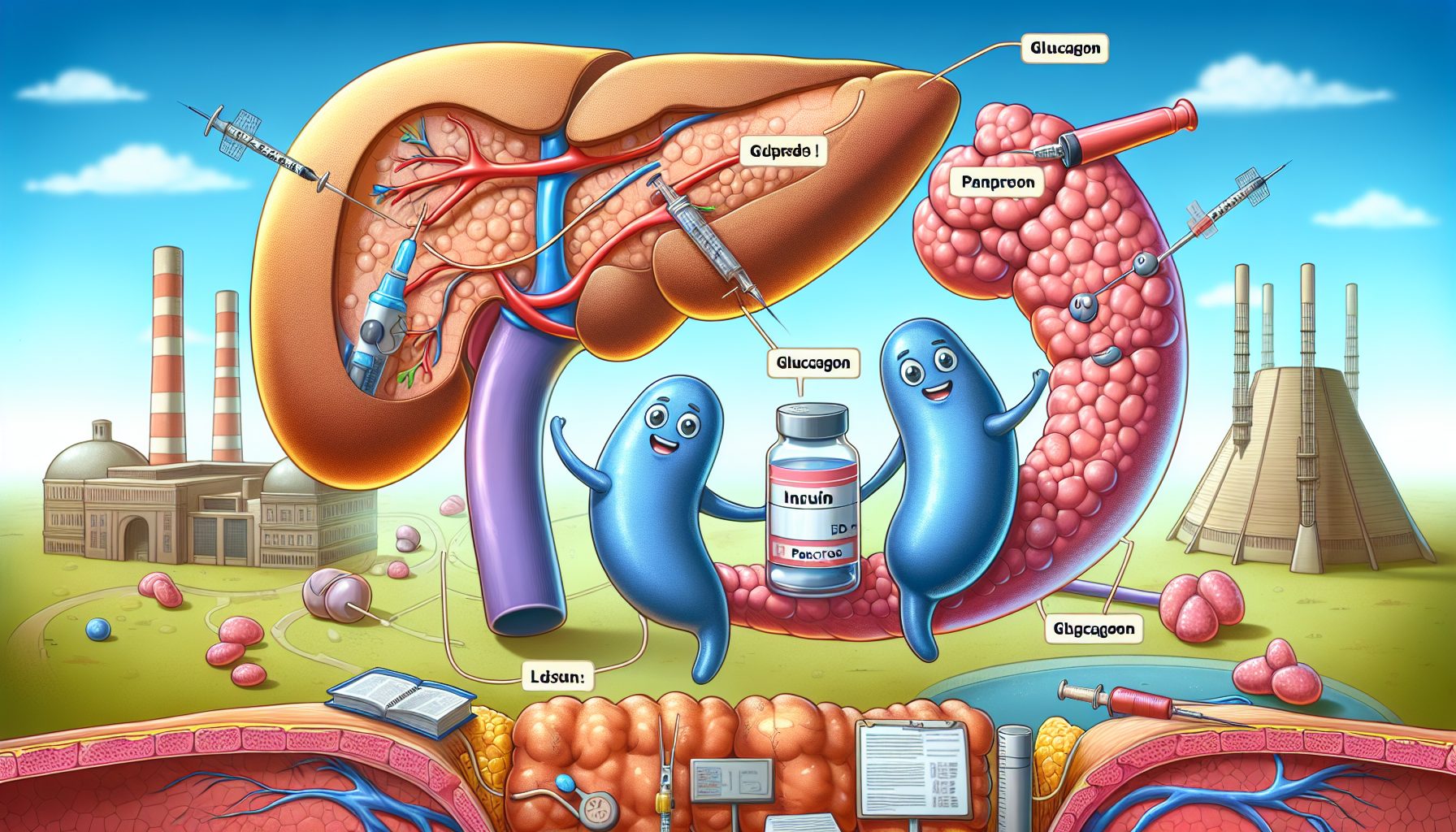 Инсулин и глюкагон: дуэт поджелудочной железы